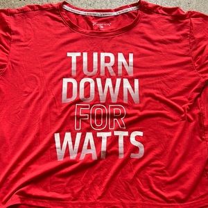 Orangetheory red crop top